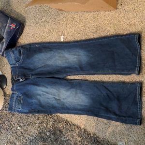 Lane Bryant dark wash bootcut jeans in 20 short